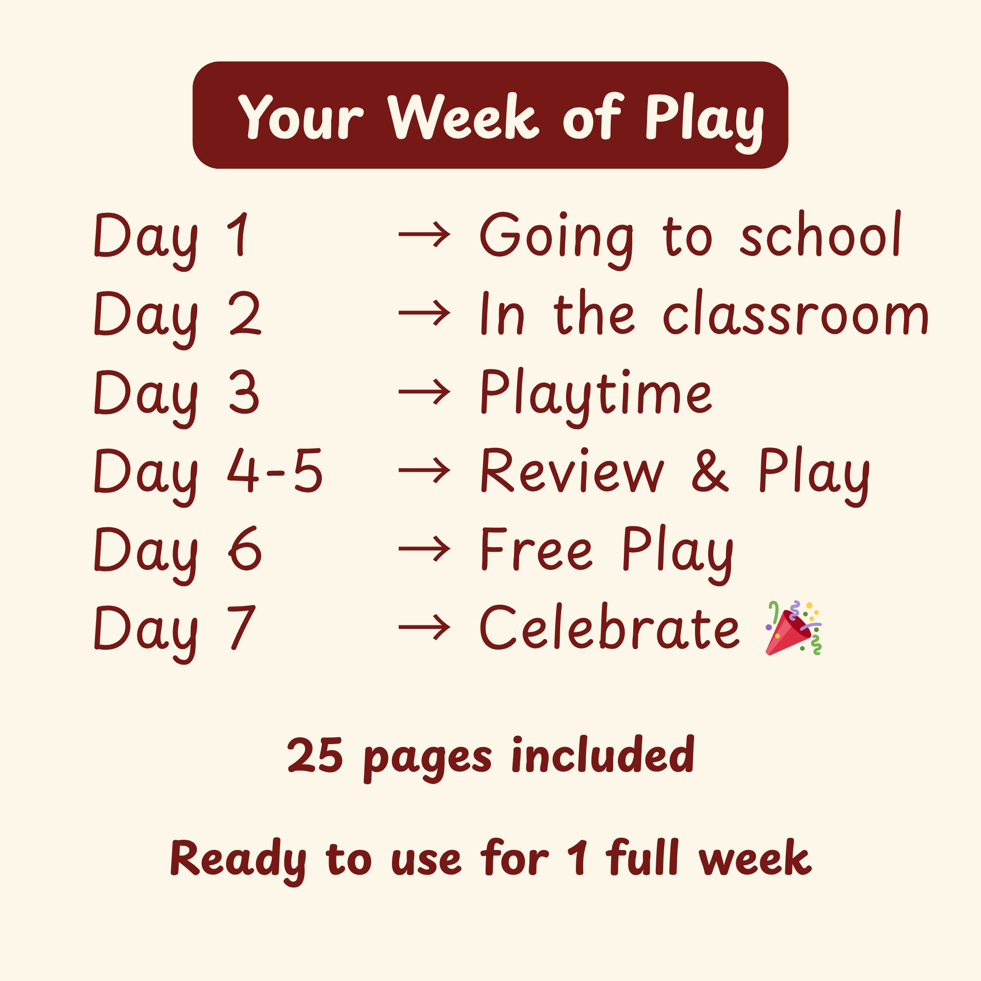 Coloriettes Word Play | School Day