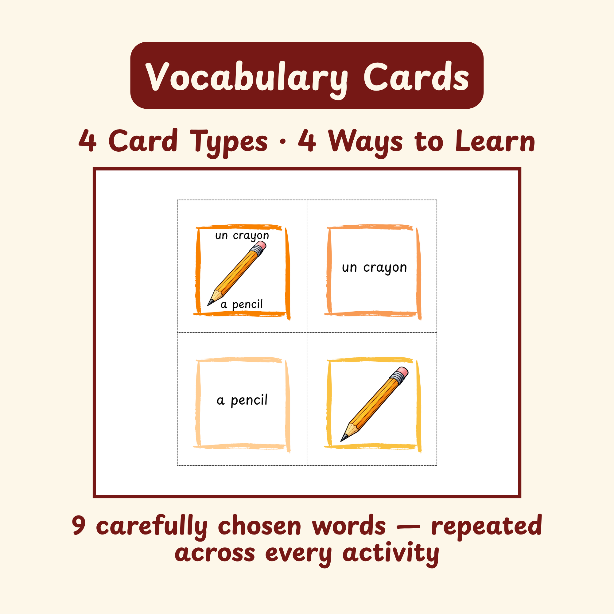 Coloriettes Word Play | School Day