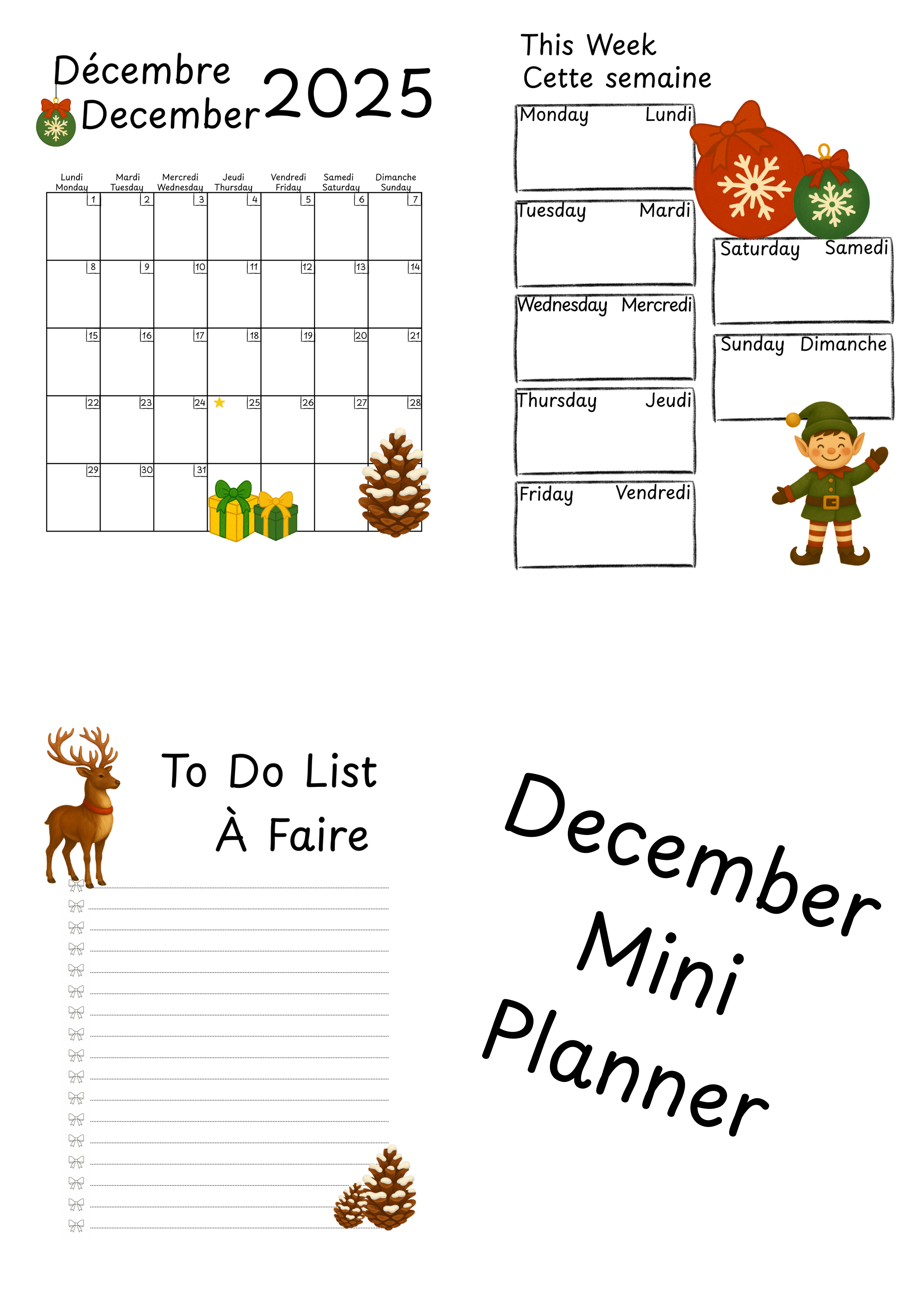 Bilingual Edition | Mini Planner