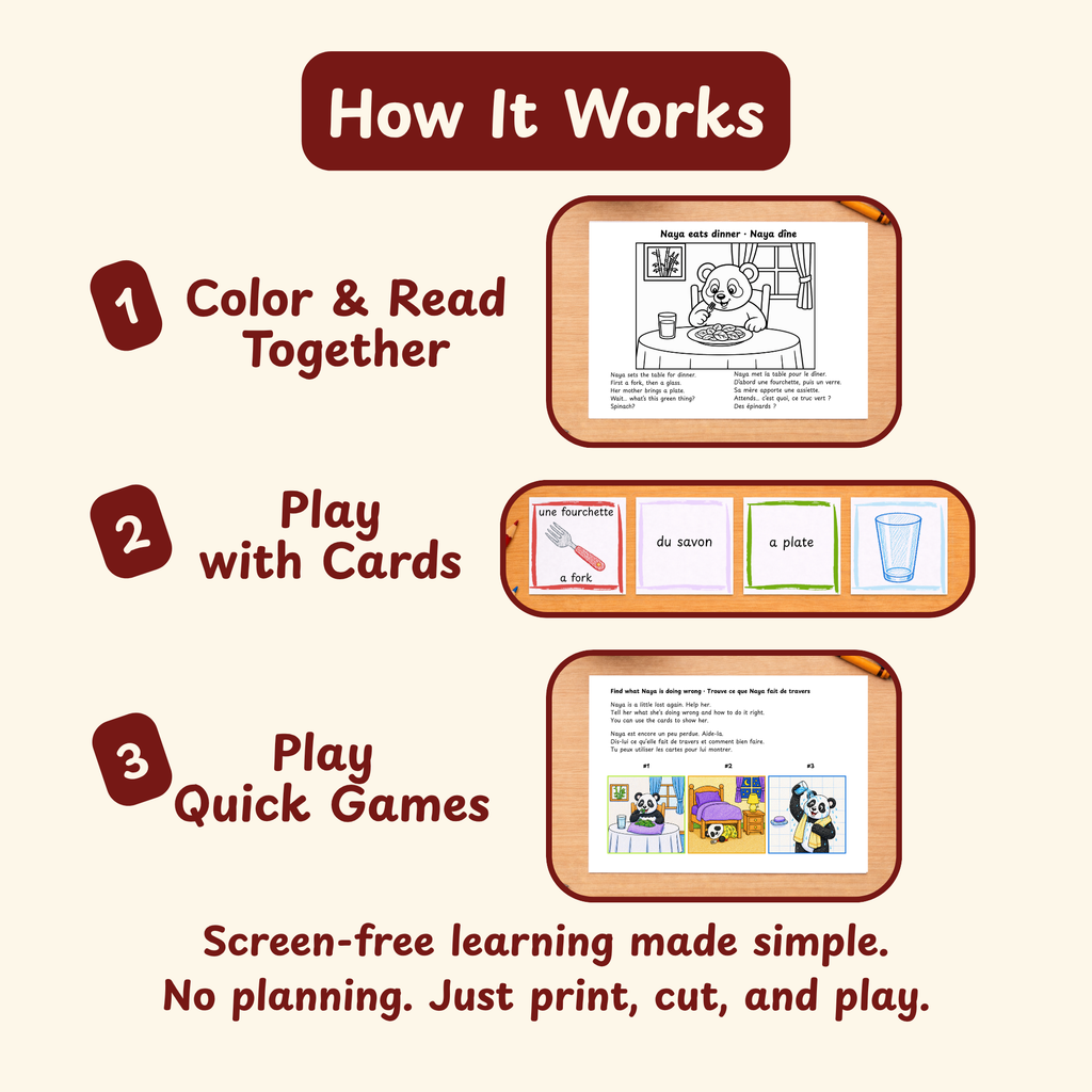 Coloriettes Word Play | Evening Routine