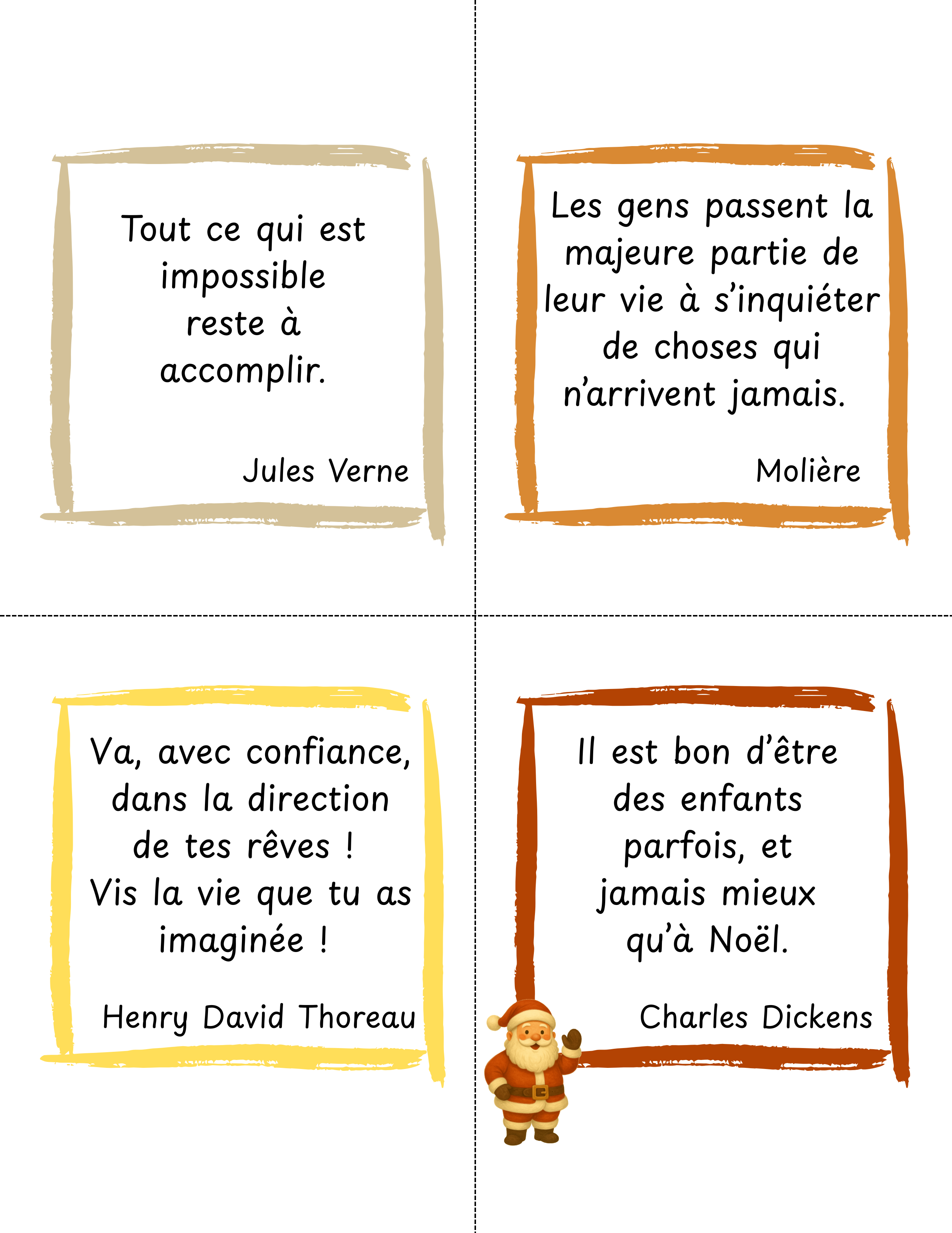 Bilingual Quote Cards | 20 French-English Quotes for Christmas Inspiration