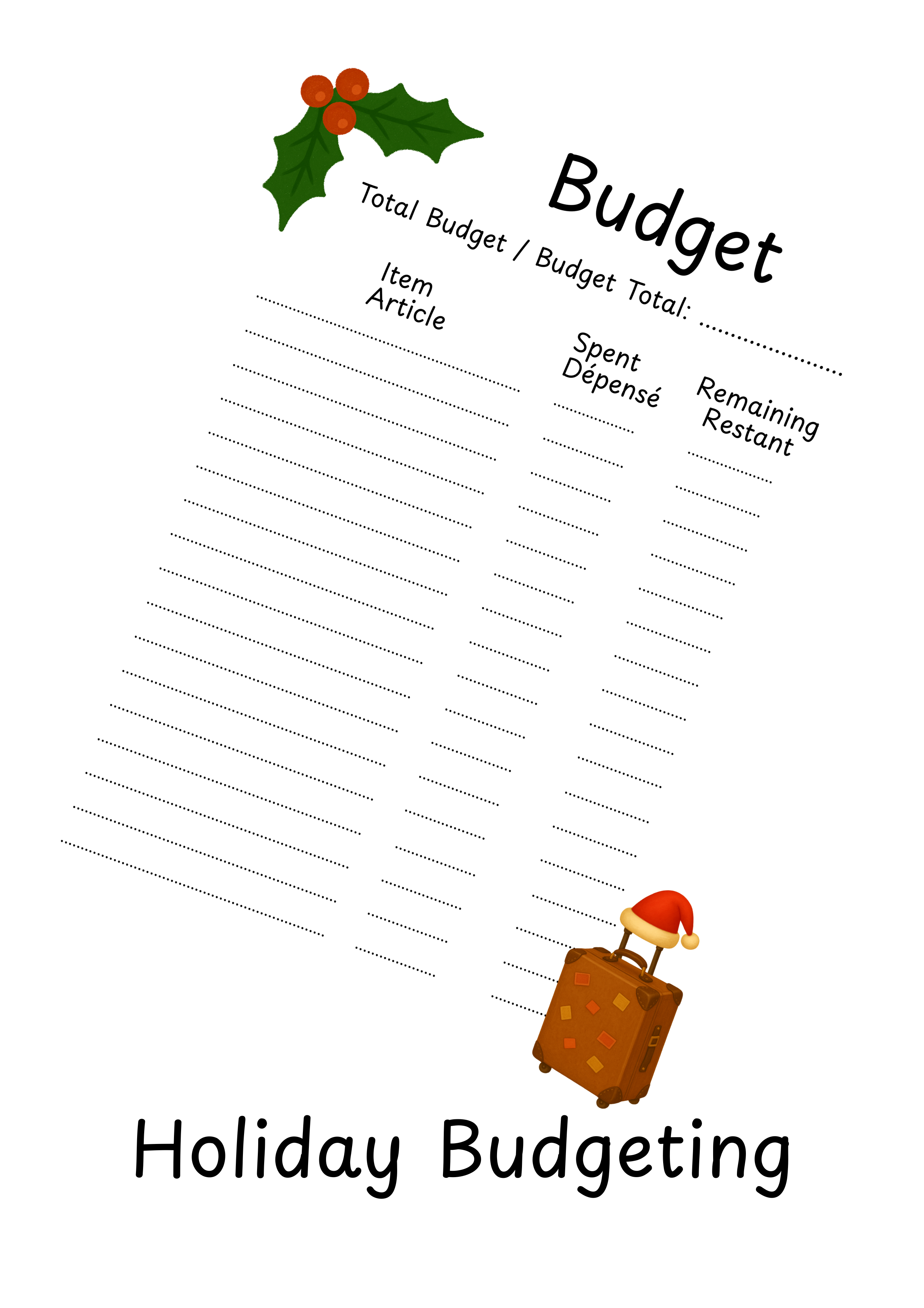 Bilingual Edition | Gift & Budget Trackers