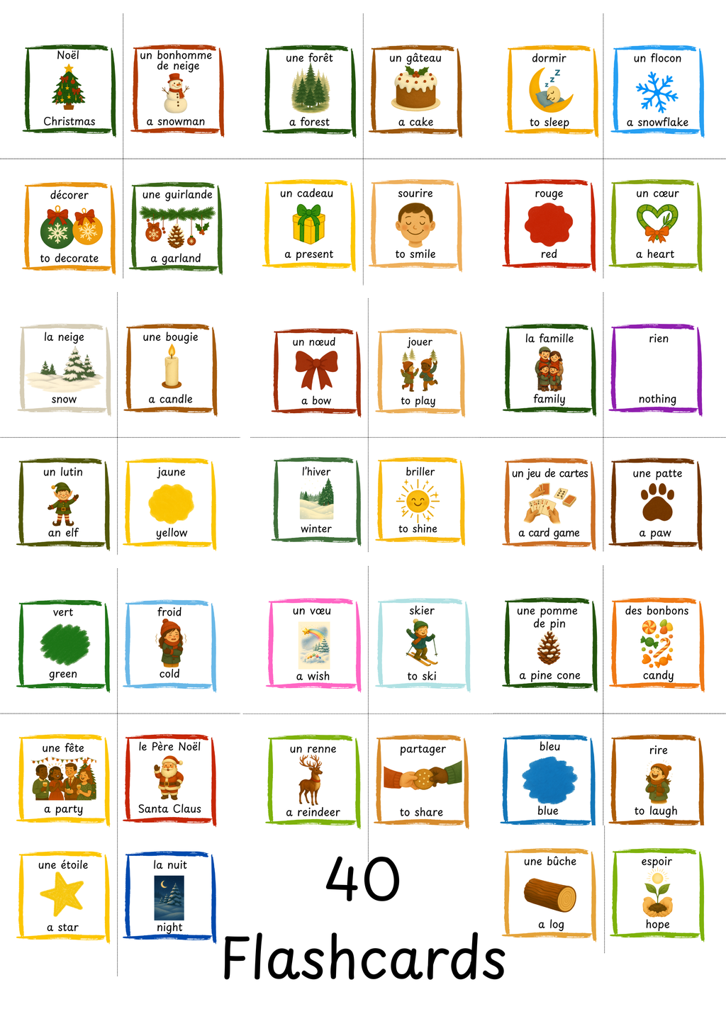 Bilingual Flashcards | French-English