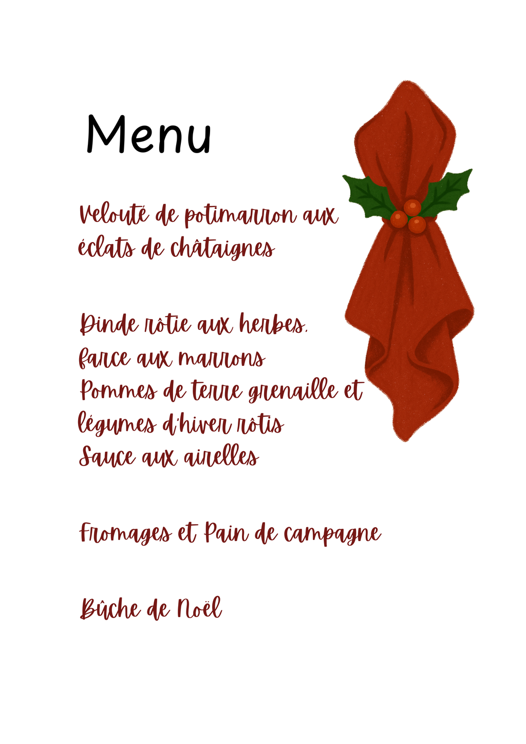 Planificateur pour les Fêtes de Noël