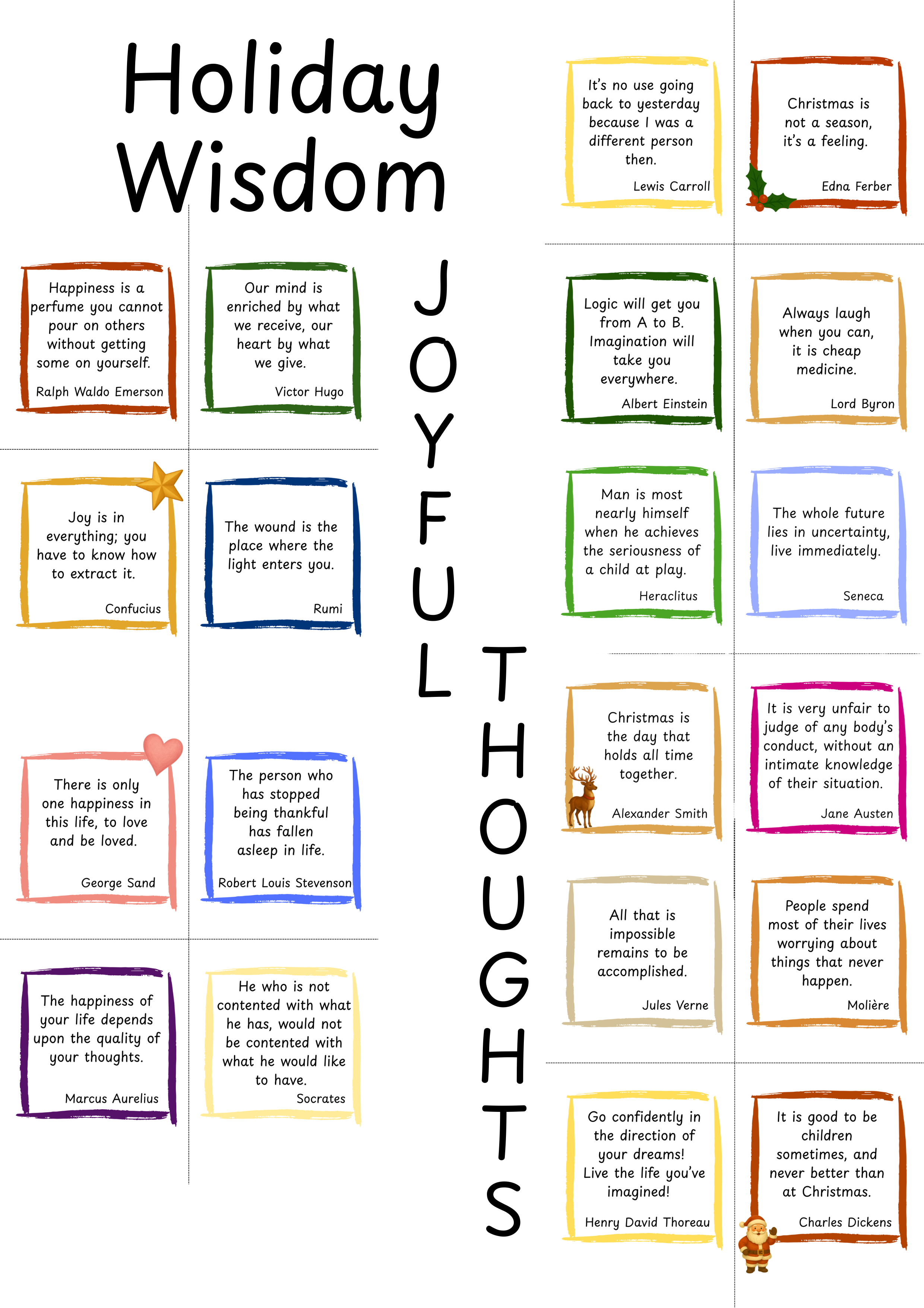 English Edition | Inspirational Quote Cards