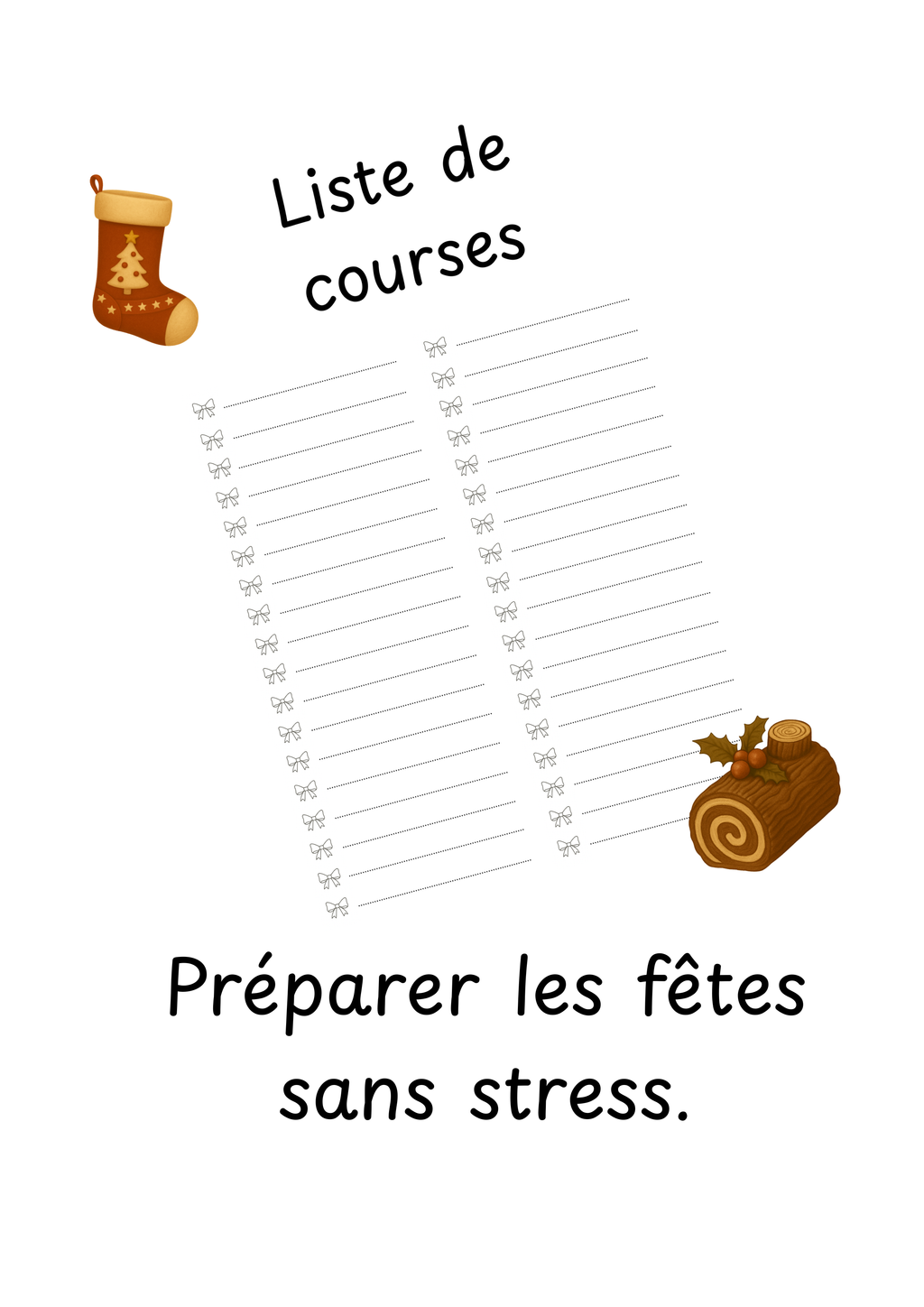 Planificateur pour les Fêtes de Noël