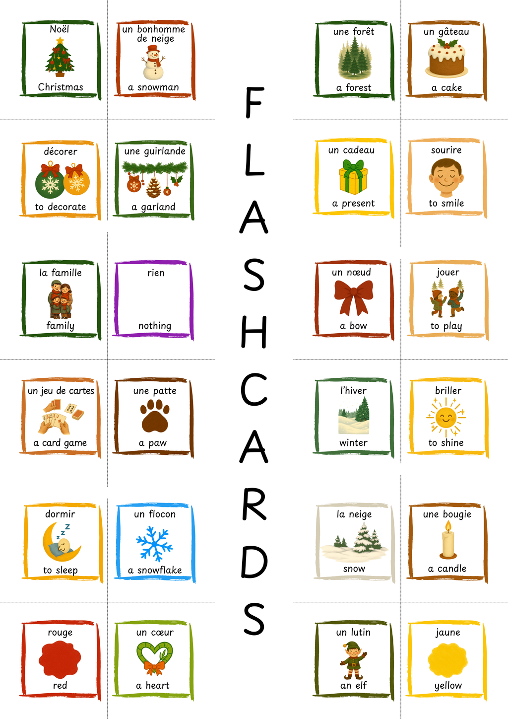 Bilingual Flashcards | French-English