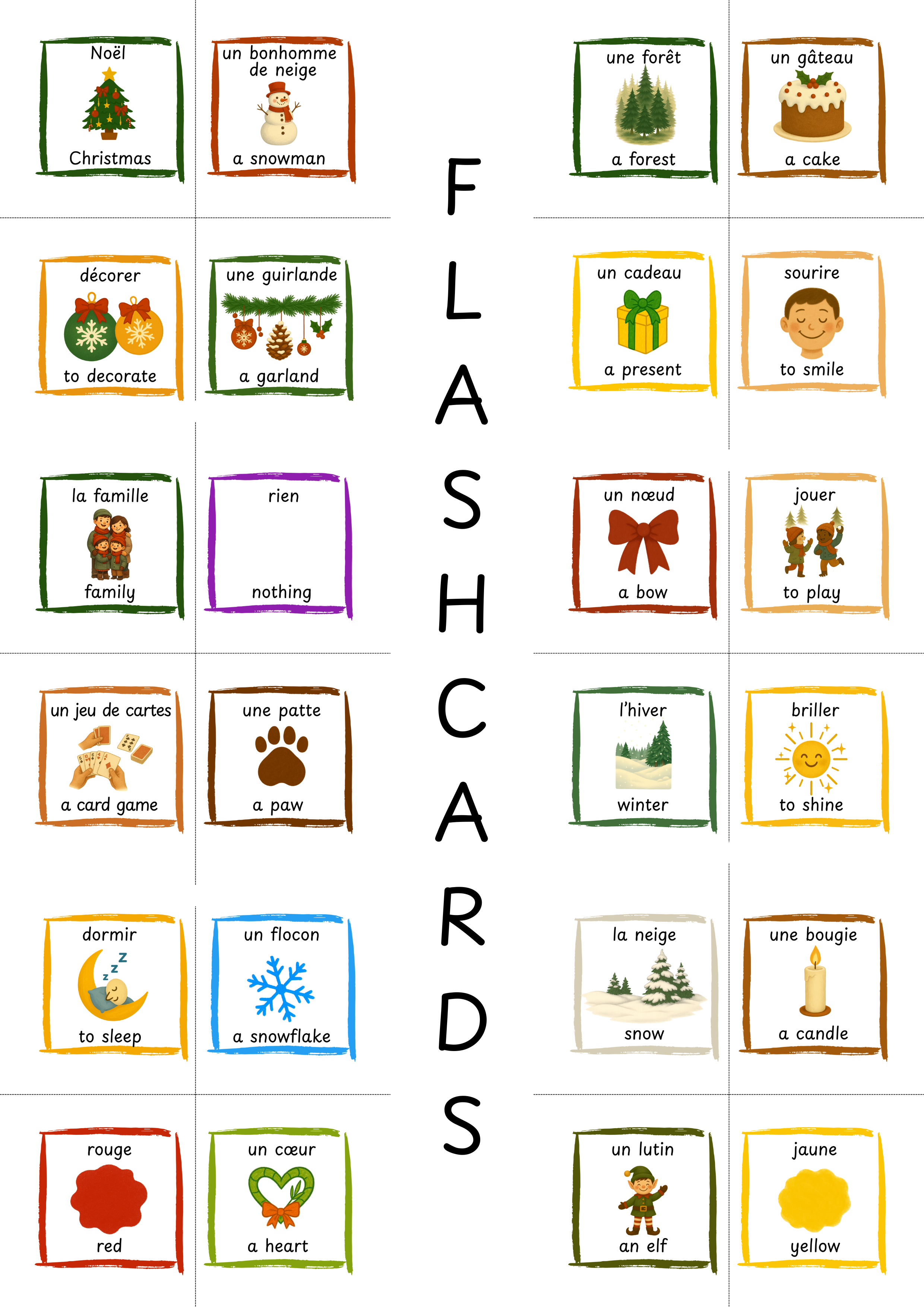 Bilingual Flashcards | French-English