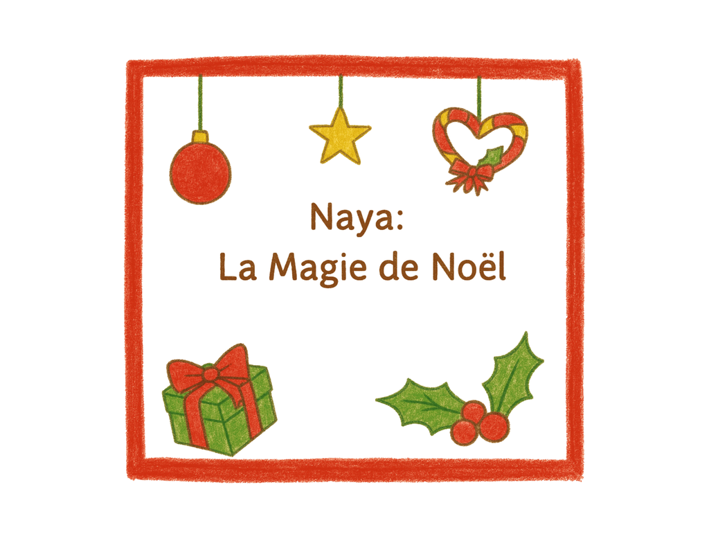 Version Française | Naya, la Panda – La Magie de Noël | Livre de coloriage narratif