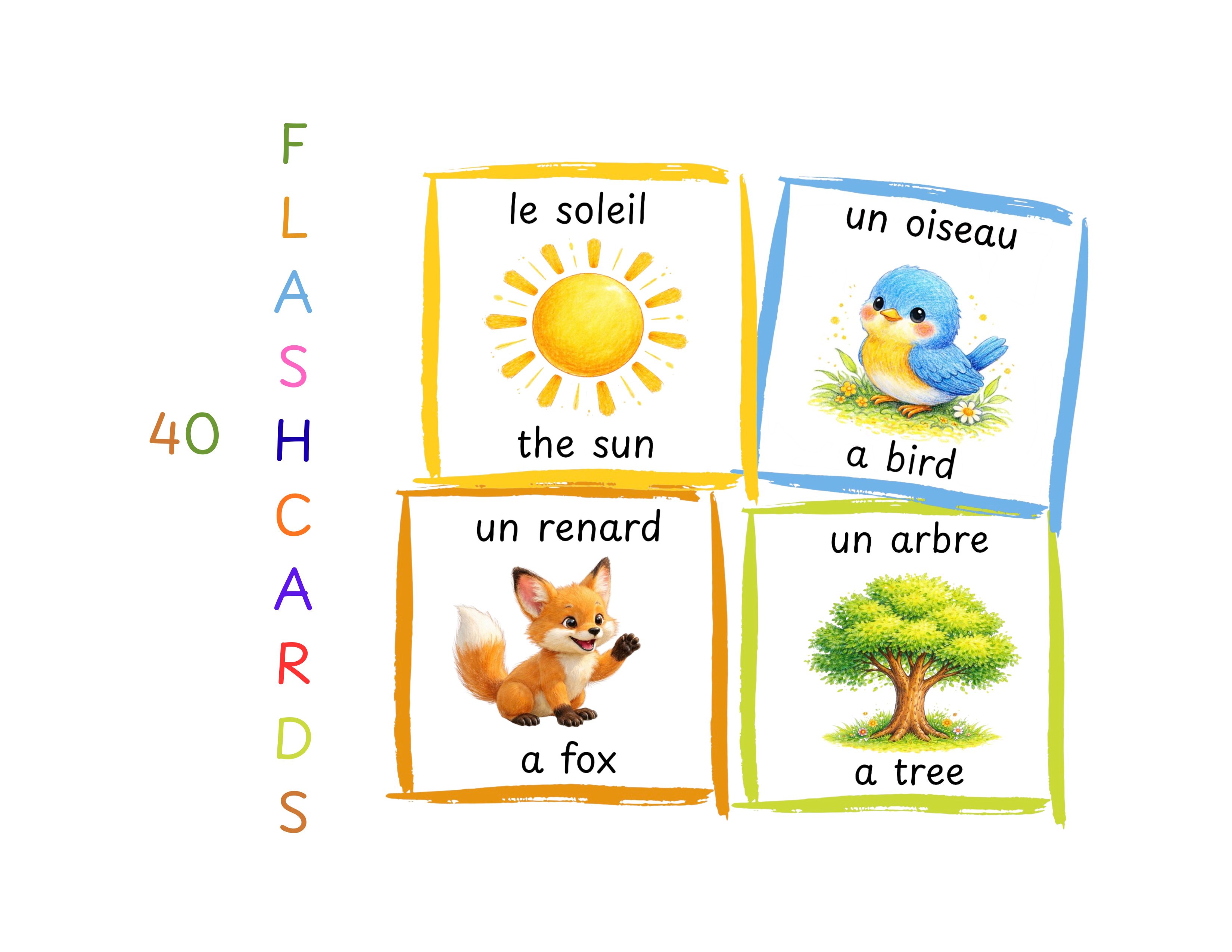 New Beginnings | Bilingual French-English | Flashcards